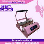 ES135 Estampadora de Tazones HobyPress Max Pink - Entrega Inmediata