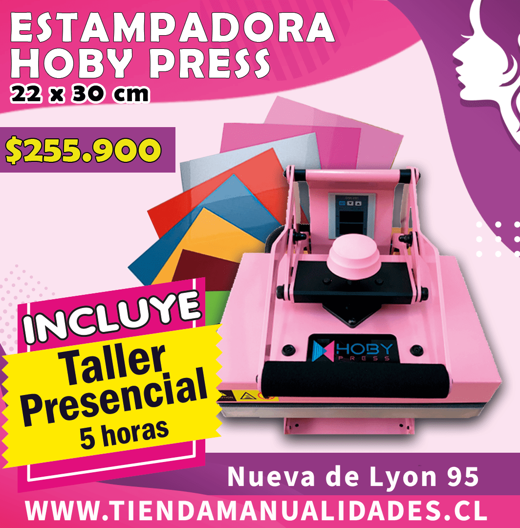 ES165 ESTAMPADORA HOBY PRESS 22 X 30 CM  + TALLER - Entrega Inmediata