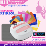 ES115 Kit Estampadora HobyPress Pink 24x24 cms - Envío gratis - Entrega Inmediata