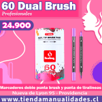 AMH 04-MARCADORES DUAL BRUSH PROFESIONALES - 60 UNIDADES HOBY - ENTREGA INMEDIATA
