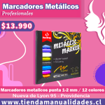 AMH 05-MARCADORES METÁLICOS PROFESIONALES - 12 UNIDADES HOBY - ENTREGA INMEDIATA