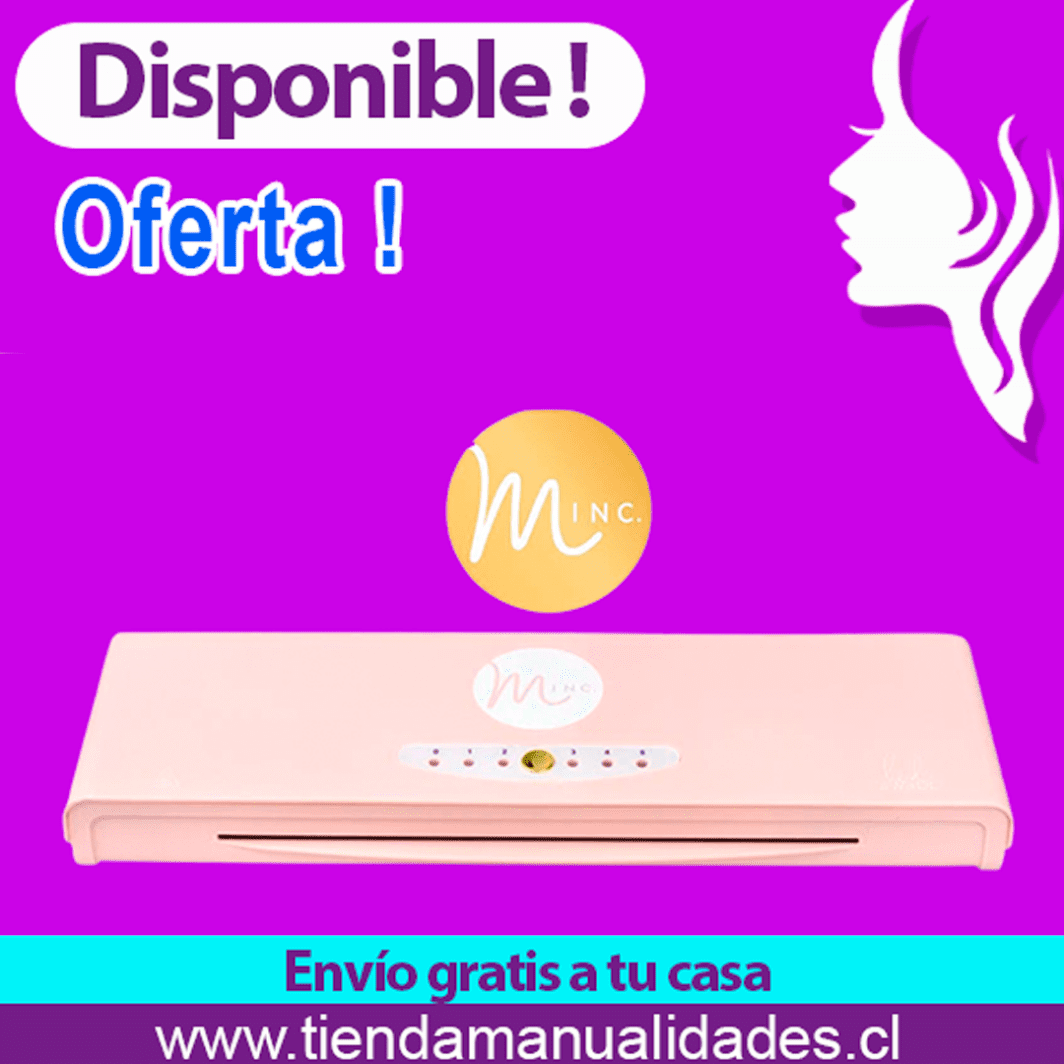 LAM120 Kit Laminadora Foliadora Minc Rosa  - Envío Gratis - Entrega Inmediata