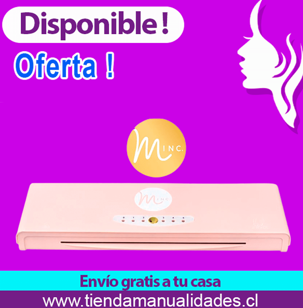 LAM120 Kit Laminadora Foliadora Minc Rosa  - Envío Gratis - Entrega Inmediata