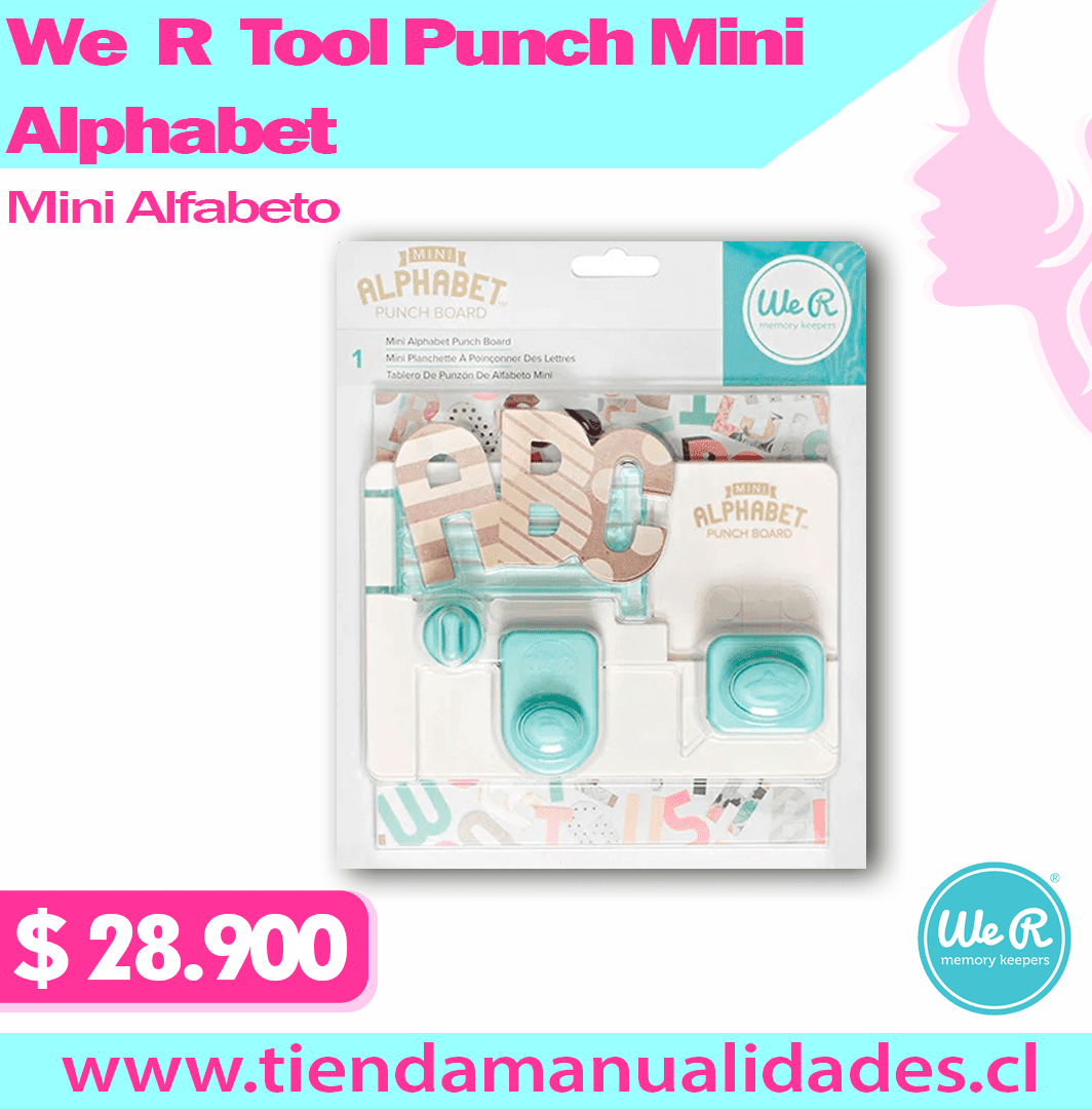 We R Memory Keepers - Mini Tool Alphabet Punch Board-663004