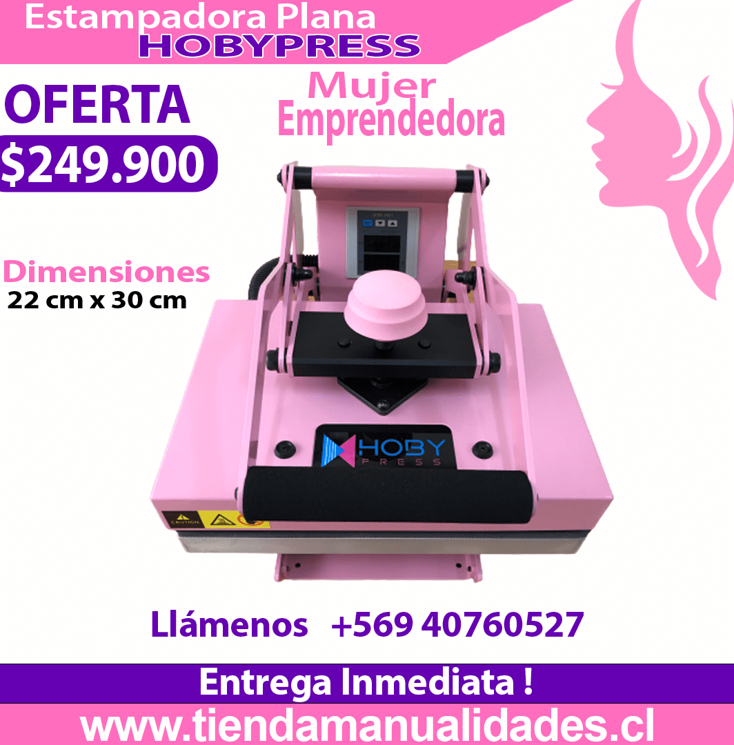 ES150 Estampadora Plana HobyPress 22x30cm - Entrega Inmediata