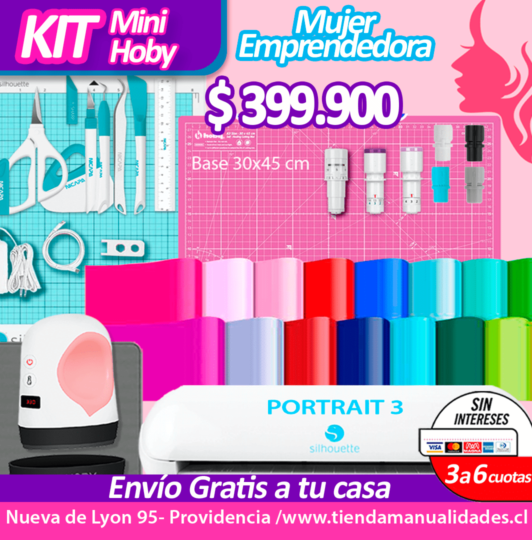 BPY-85P Kit Silhouette Portrait 3 Estampadora Mini - Entrega Inmediata