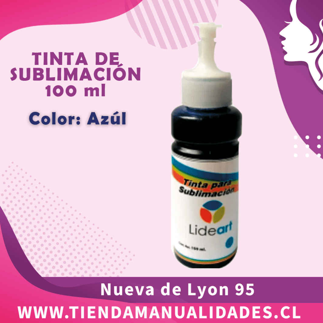 TS- 01 -Tinta Sublimación AZÚL- 100ml- Entrega Inmediata