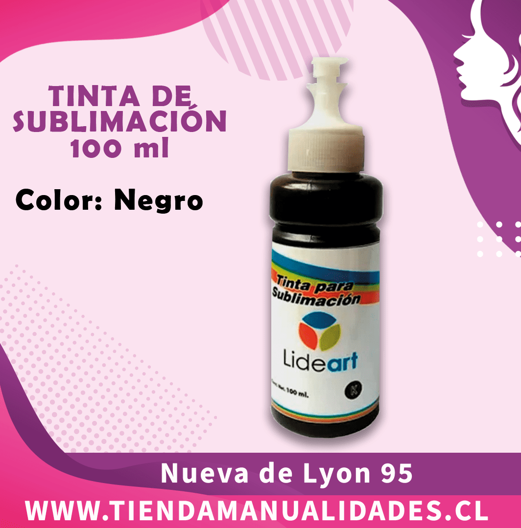 TS- 04 -Tinta Sublimación NEGRO- 100ml- Entrega Inmediata