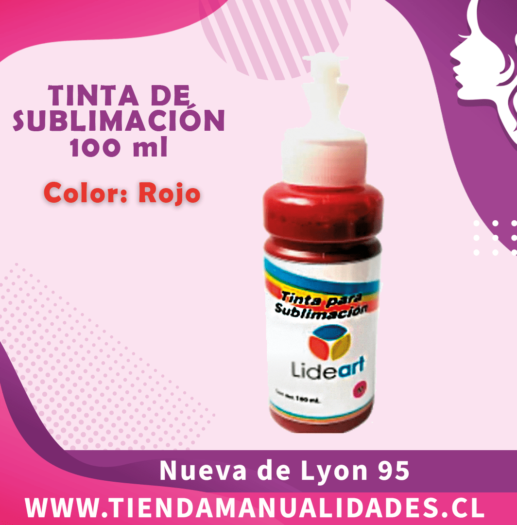 TS- 03 -Tinta Sublimación ROJO- 100ml- Entrega Inmediata