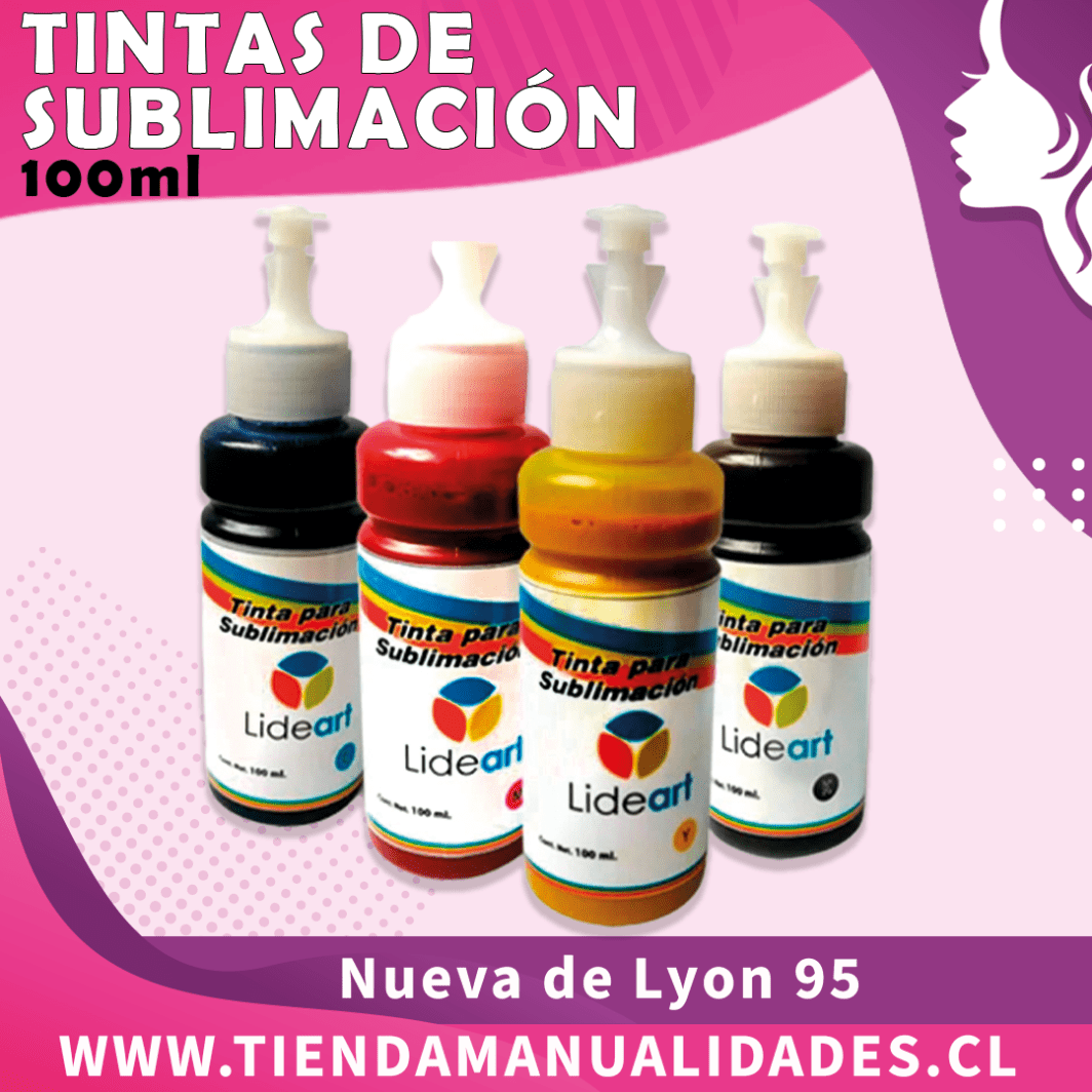 TS- 05 -Tintas de Sublimación 4 colores- 100ml- Entrega Inmediata