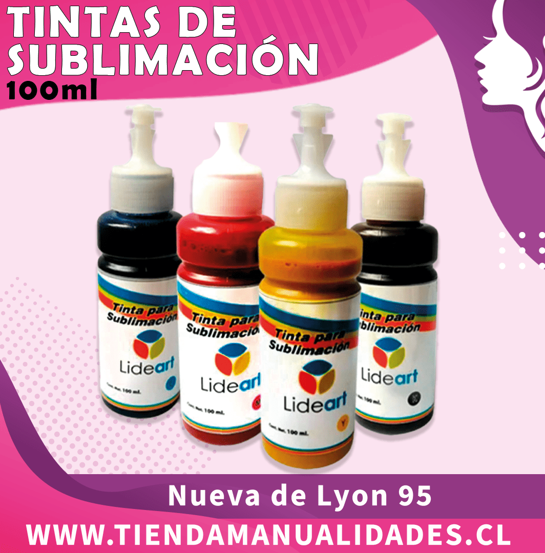 TS- 05 -Tintas de Sublimación 4 colores- 100ml- Entrega Inmediata