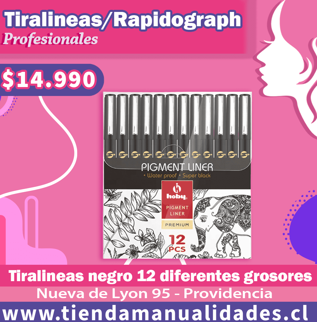 AMH 06-TIRALINEAS RAPIDOGRAPH PROFESIONALES - 12 UNIDADES HOBY - ENTREGA INMEDIATA