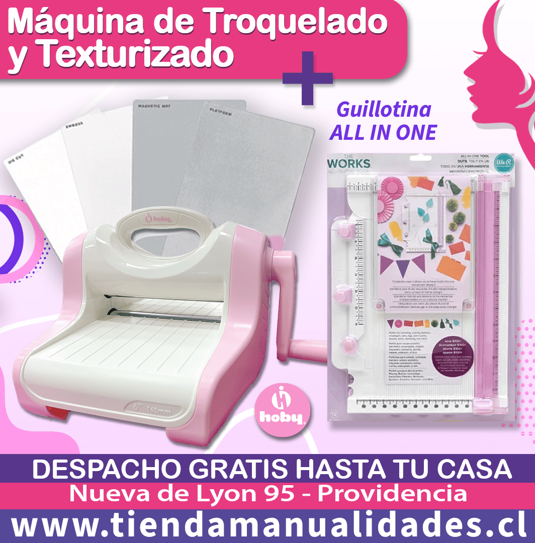 MTT-11 Troqueladora y Texturizadora HOBY + GUILLOTINA ALL IN ONE - Envío Gratis - Entrega Inmediata