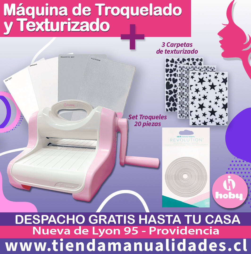 MTT-04 Troqueladora y Texturizadora HOBY + Set Texturizado y Set Troqueles- Envío Gratis - Entrega Inmediata