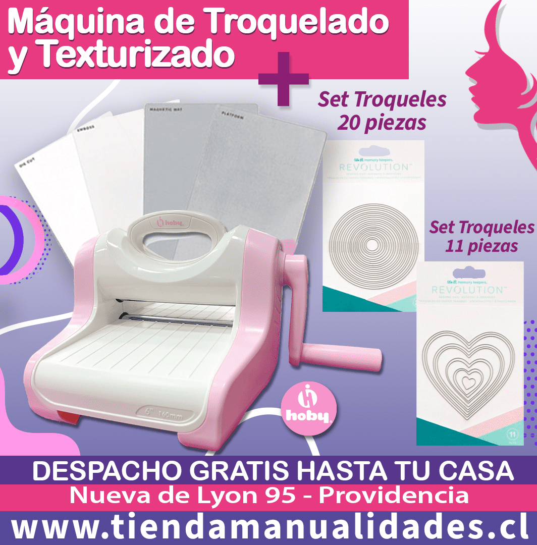 MTT-02- Troqueladora y Texturizadora HOBY + Set troqueles-Envío Gratis ENTREGA INMEDIATA