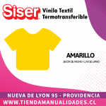 19 _Vinilo Textil SISER / AMARILLO ( 38 CM X 1 M )