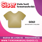06 _Vinilo Textil SISER / GOLD ( 38 CM X 1 M )