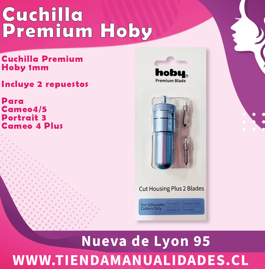 A1-C5110 CUCHILLA PREMIUM HOBY (1MM) PARA CAMEO 4/5 PORTRAIT 3 Y CAMEO 4 PLUS
