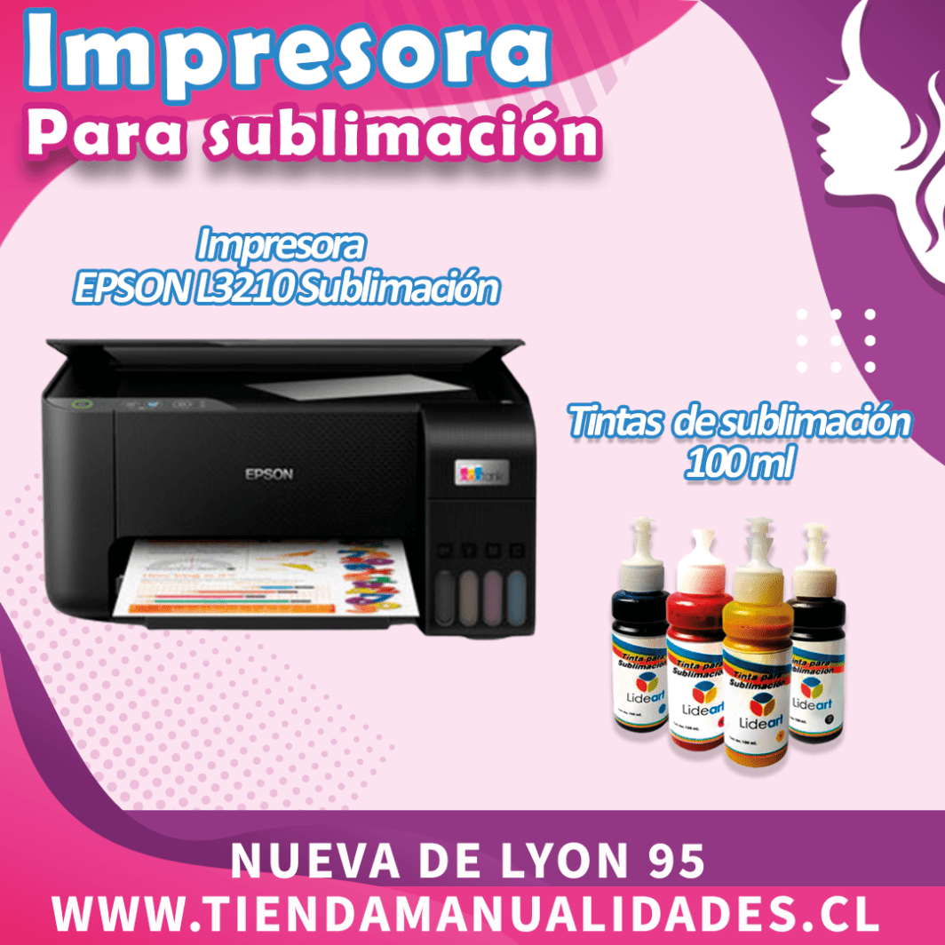 ES155 IMPRESORA PARA SUBLIMACIÓN + TINTA DE SUBLIMACIÓN-Entrega Inmediata
