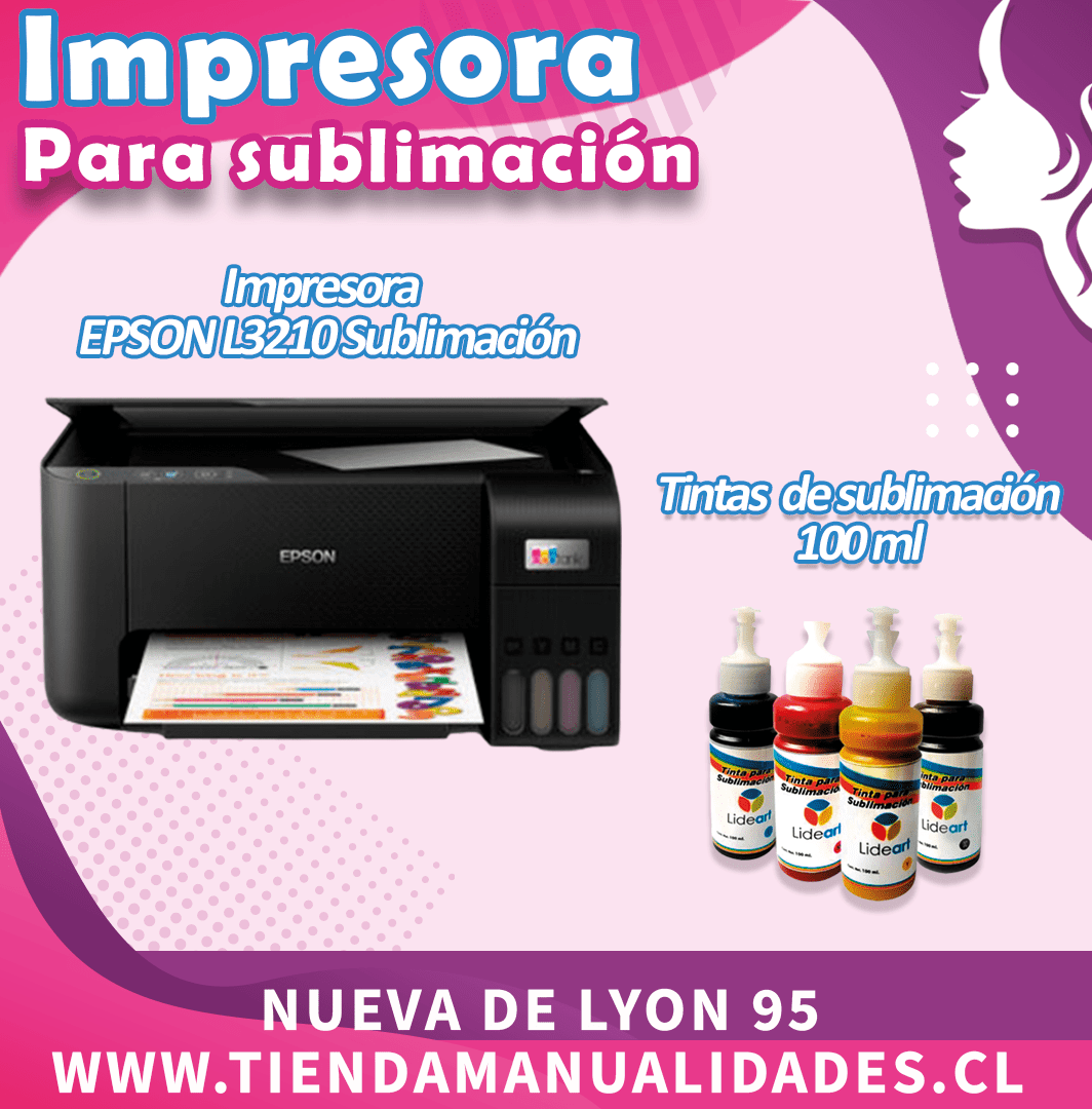 ES155 IMPRESORA PARA SUBLIMACIÓN + TINTA DE SUBLIMACIÓN-Entrega Inmediata