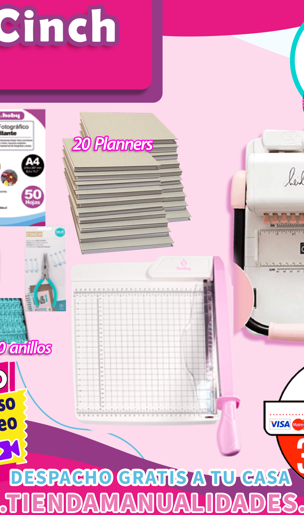 CH320 KIT CINCH CUADRADA + CURSO PRESENCIAL + VIDEO