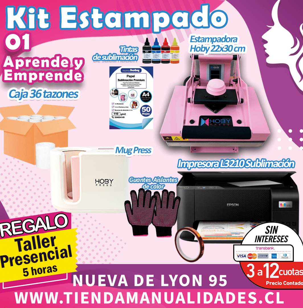 ES250 Kit Sublimación y Estampado-01 - Entrega Inmediata