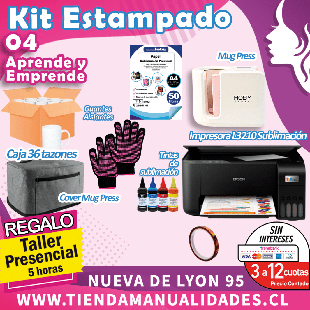 ES205-04 Kit Sublimación y Estampado-04 - Entrega Inmediata