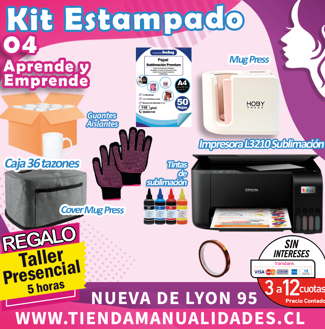 ES205-04 Kit Sublimación y Estampado-04 - Entrega Inmediata