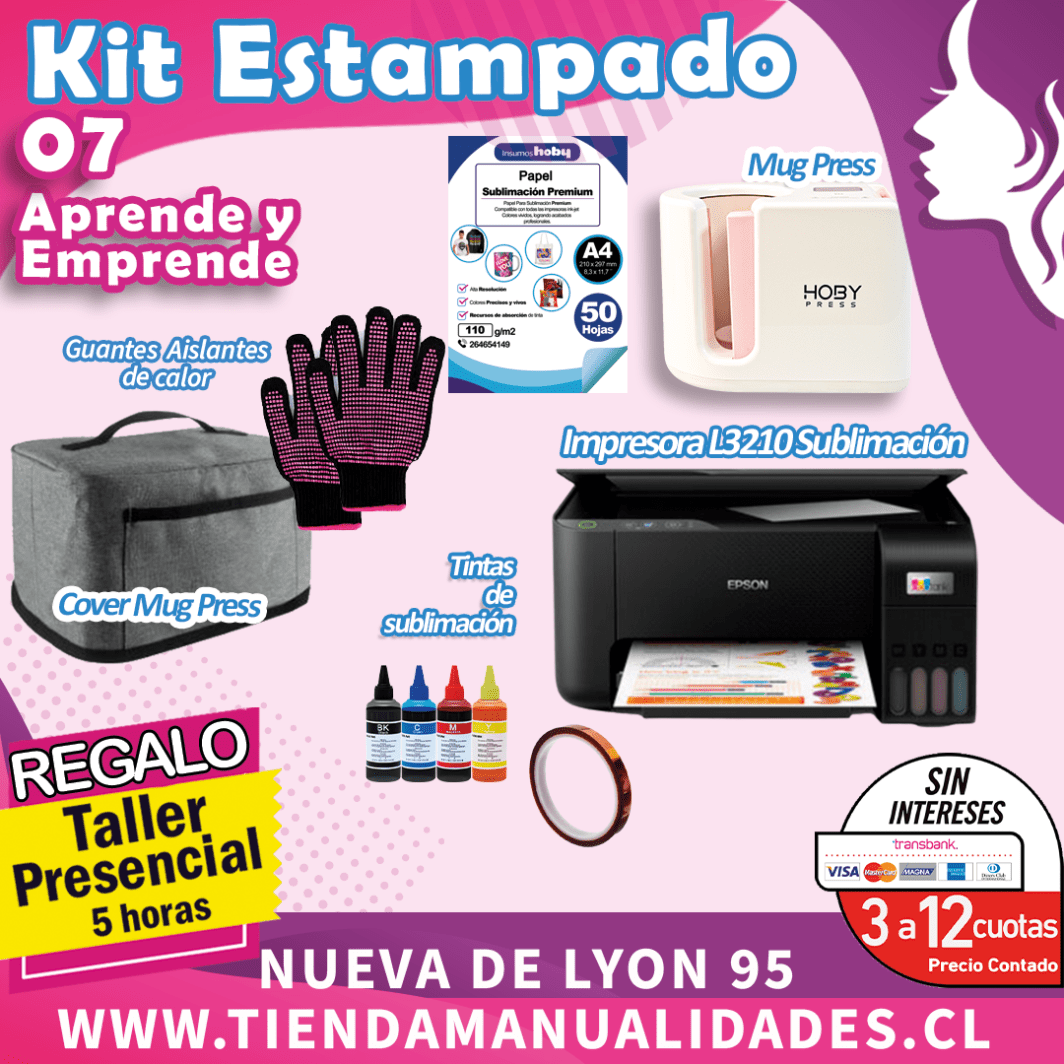 ES200 Kit Sublimación y Estampado-07 -Entrega Inmediata
