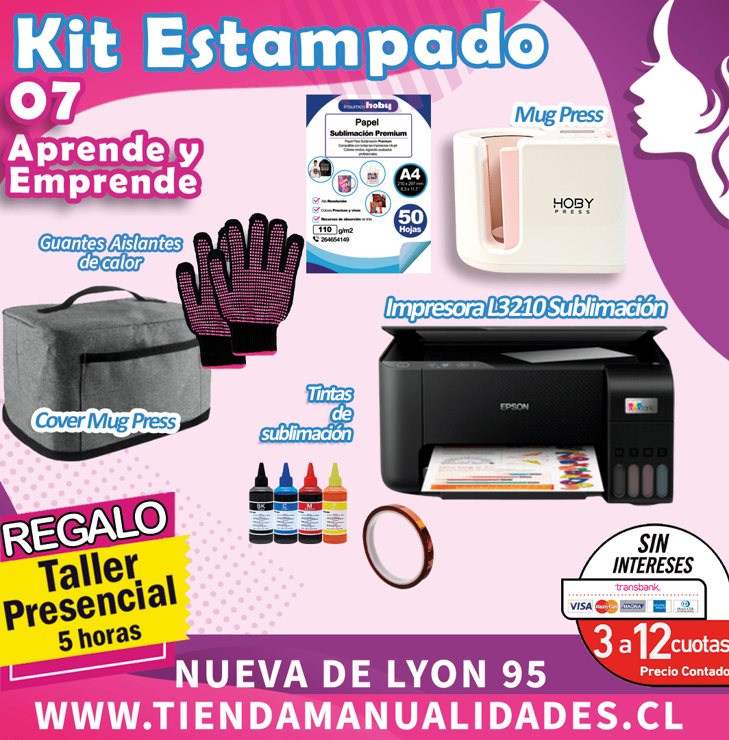 ES200 Kit Sublimación y Estampado-07 -Entrega Inmediata