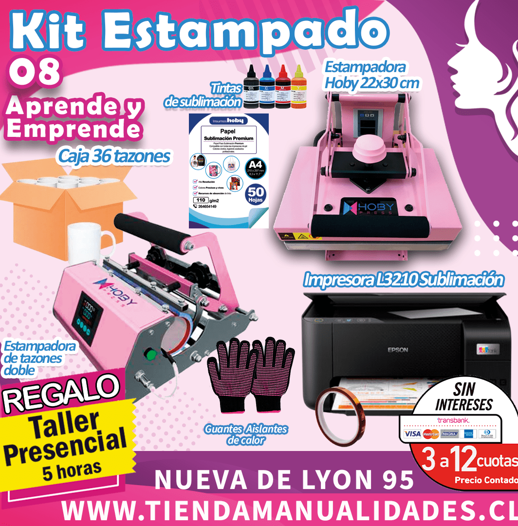 ES255 Kit Sublimación y Estampado-01 - Entrega Inmediata