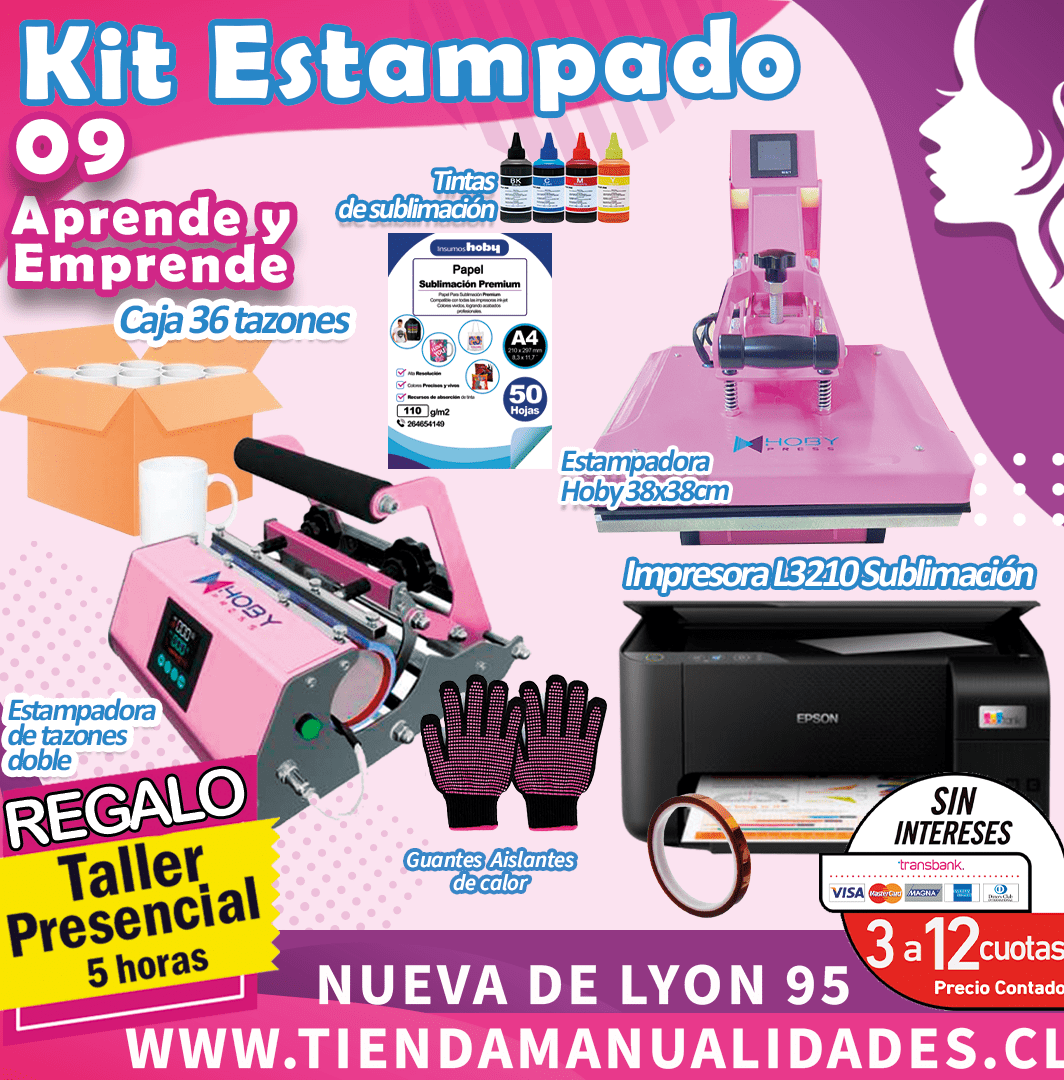 ES260 Kit Sublimación y Estampado - Entrega Inmediata