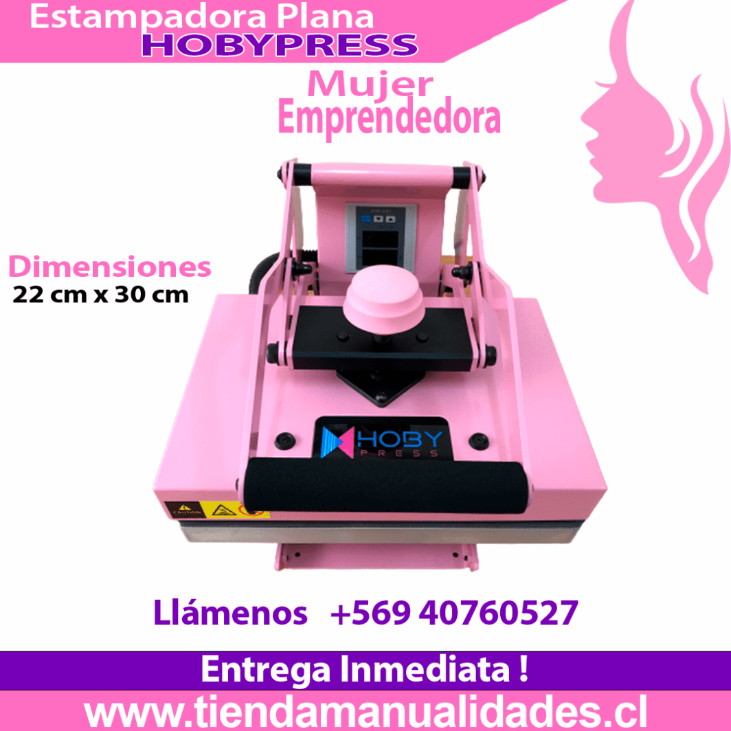 AHB06 Estampadora Plana HobyPress 22x30cm - Entrega Inmediata