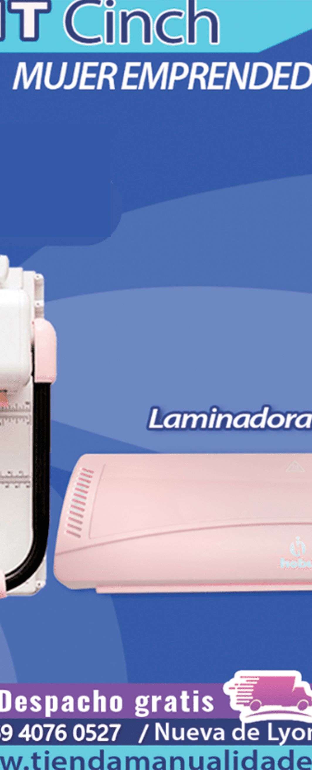 CH115 KIT CINCH CUADRADA + LAMINADORA ROSADA + CURSO VIDEO
