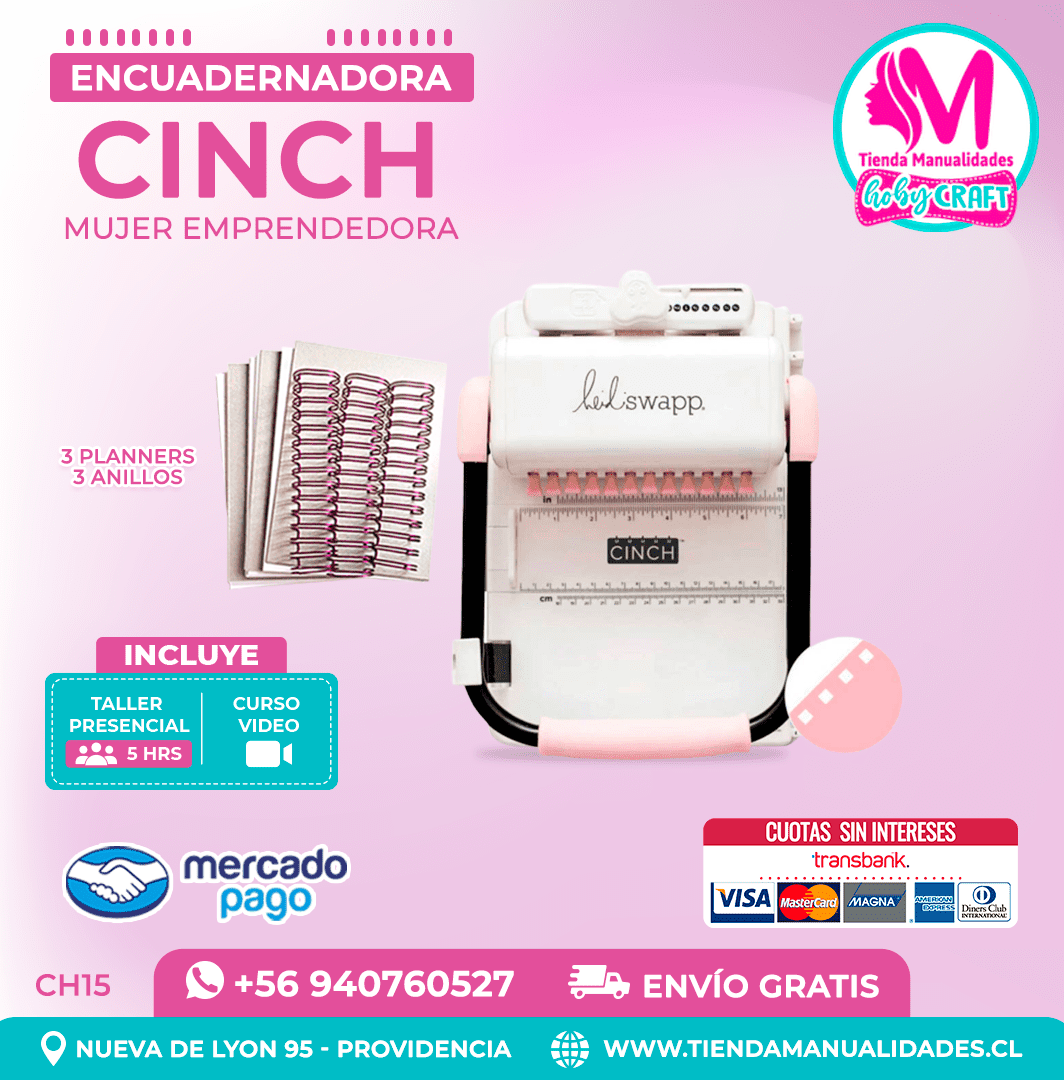 CH15 Cinch Rosada + Curso Video – Envío Gratis – Entrega Inmediata
