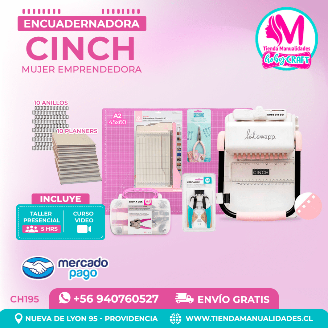 CH195 Cinch Rosada + Curso Video – Envío Gratis – Entrega Inmediata