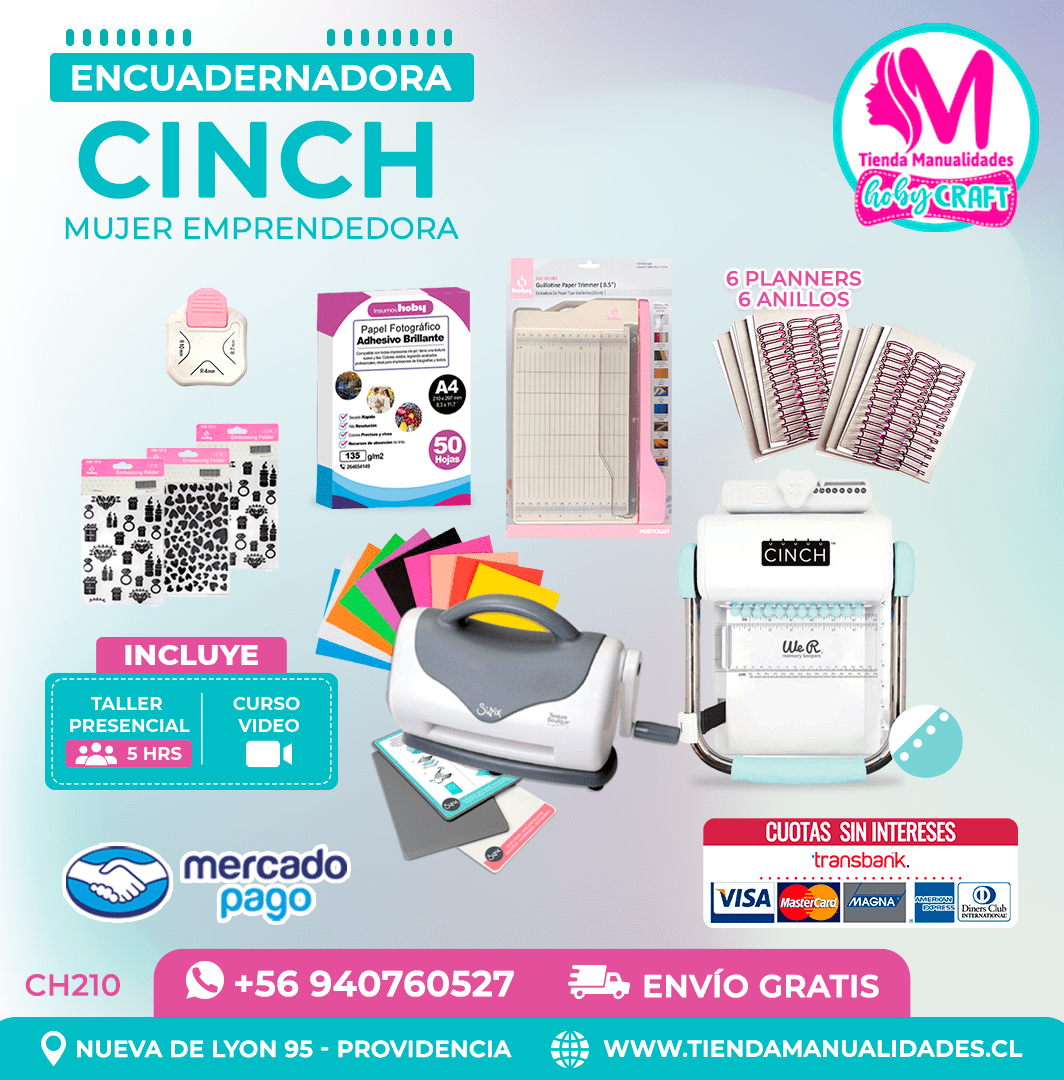 CH210 Cinch verde + Curso Video – Envío Gratis – Entrega Inmediata