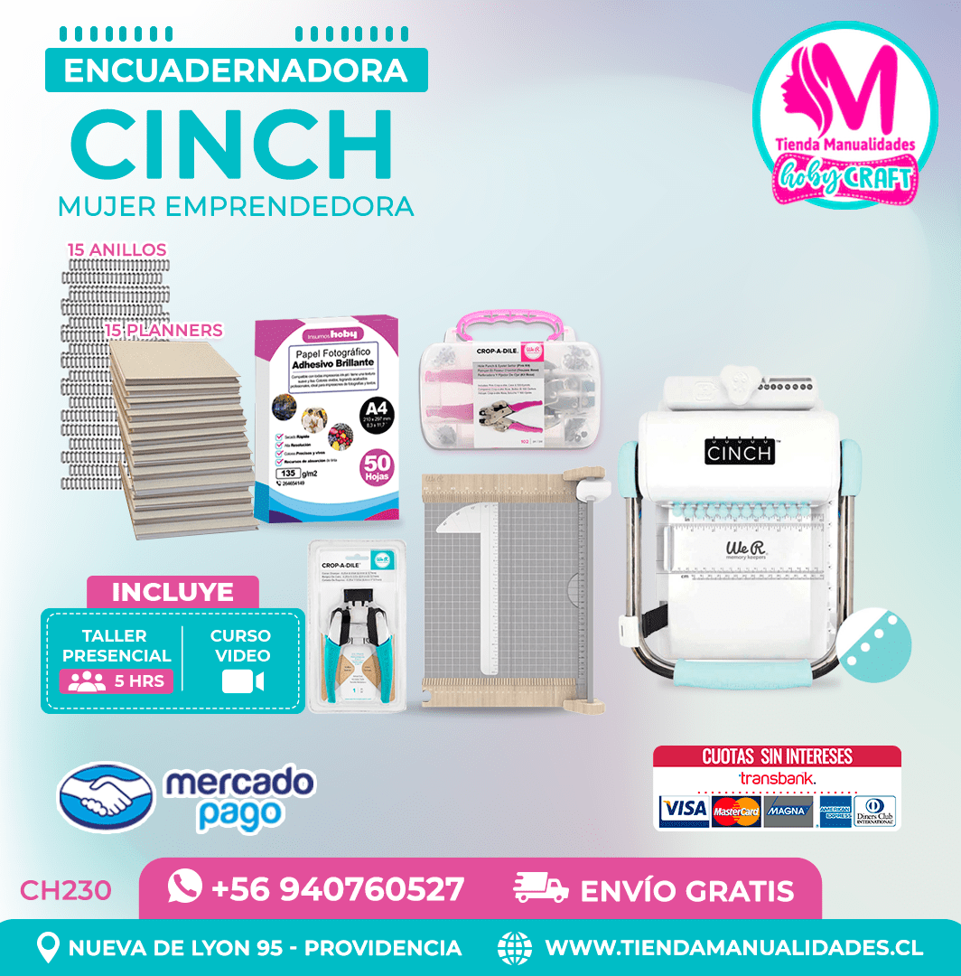 CH230 Cinch verde + Curso Video – Envío Gratis – Entrega Inmediata
