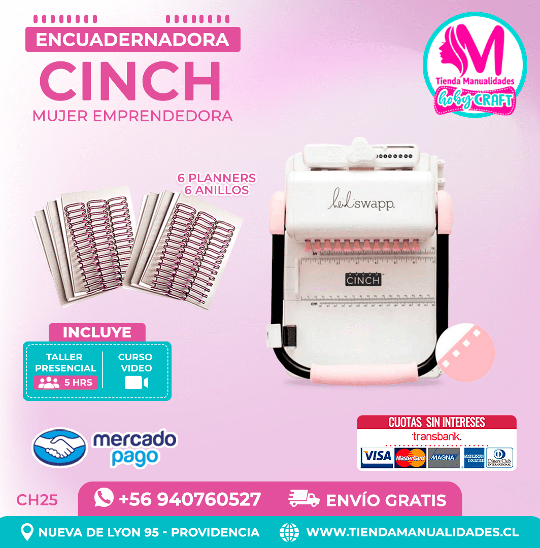 CH25 Cinch Rosada + Curso Video – Envío Gratis – Entrega Inmediata