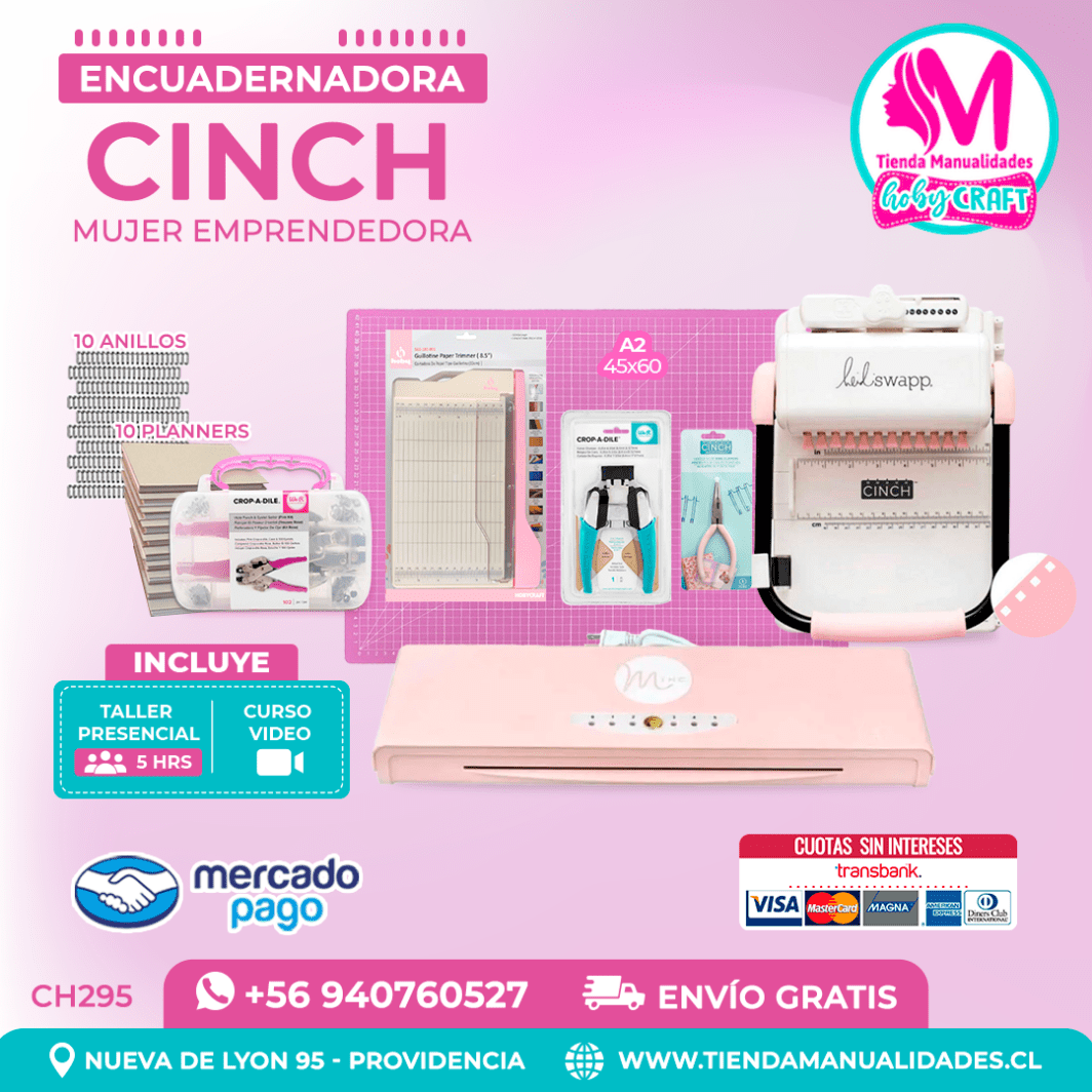 CH295 Cinch Rosada + Curso Video – Envío Gratis – Entrega Inmediata