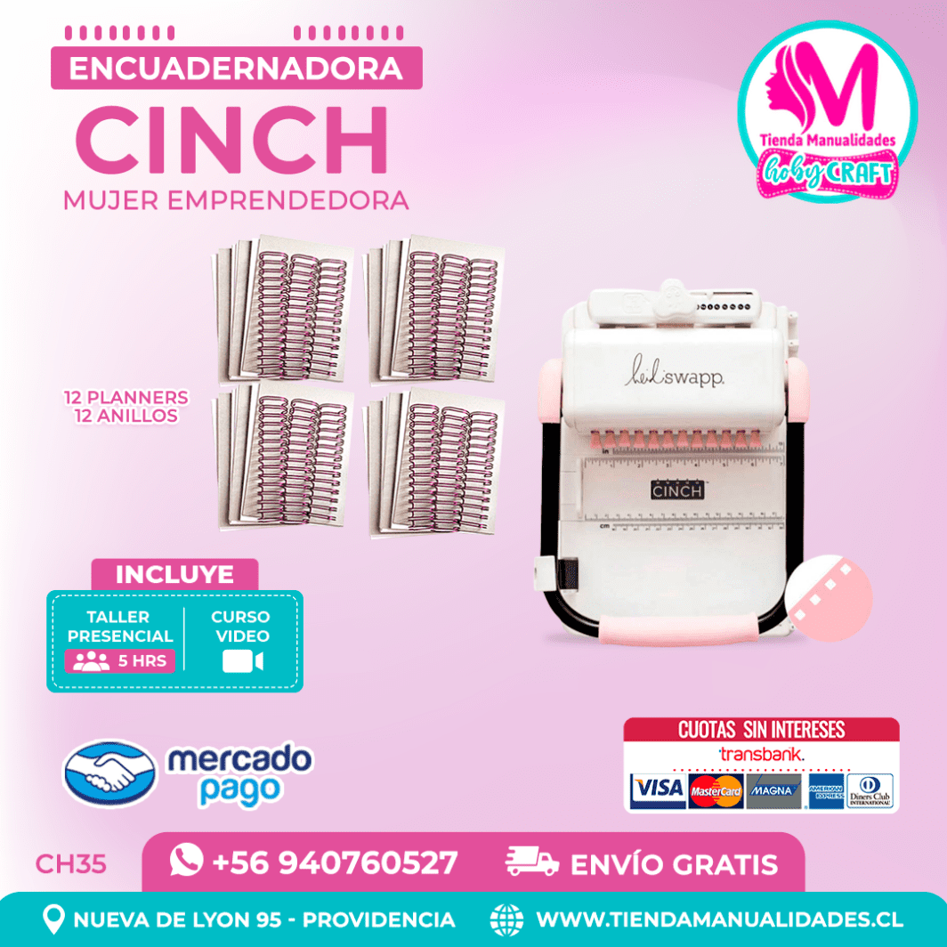 CH35 Cinch Rosada + Curso Video – Envío Gratis – Entrega Inmediata