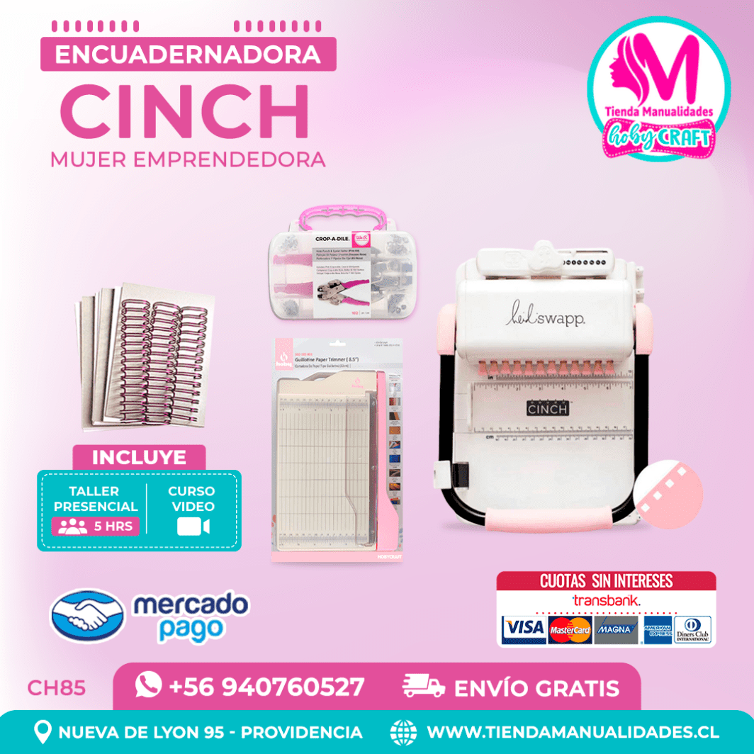 CH85 Cinch Rosada + Curso Video – Envío Gratis – Entrega Inmediata