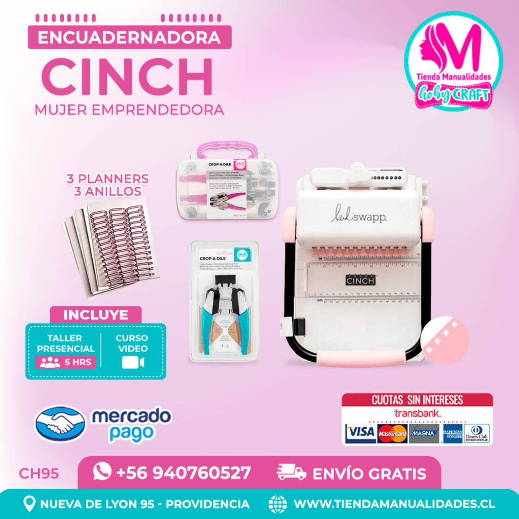 CH95 Cinch Rosada + Curso Video – Envío Gratis – Entrega Inmediata