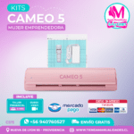 C515 Kit Silhouette Cameo 5 rosada + Taller presencial + Envío gratis – Entrega inmediata