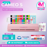 C535 Kit Silhouette Cameo 5 rosada + Taller presencial + Envío gratis – Entrega inmediata