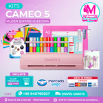 C565 Kit Silhouette Cameo 5 rosada + Taller presencial + Envío gratis – Entrega inmediata