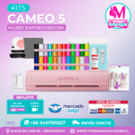 C575 Kit Silhouette Cameo 5 rosada + Taller presencial + Envío gratis – Entrega inmediata